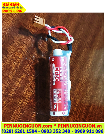 Maxell ER6C (zắc Omron); Pin nuôi nguồn Maxell ER6C Lithium Thionyl Chloride 3.6v AA1800mAh (X.xứ Nhật)